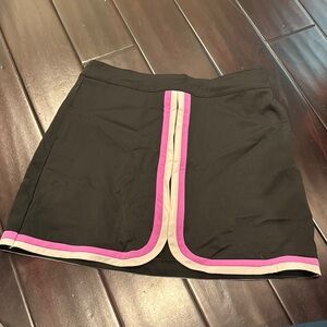 Black Skort skirt with orchid and white Trim